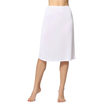 Afbeelding van Bellivalini BLV ME 4141 Dames Onderrok lang elastisch licht Viscose Wit S