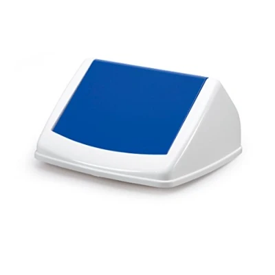 Afbeelding van 10x Durable DURABIN FLIP LID SQUARE 40 blauw
