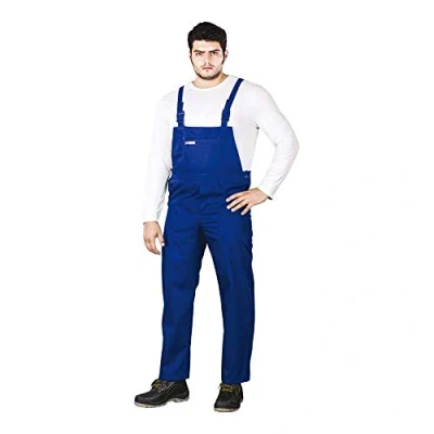 Afbeelding van REIS SM Master Duurzame Beschermende Tuinbroek met Verstelbare Taille en Bretels, Hoogwaardige Polyester Katoenmix, Kleur: Blauw, Maat: 60