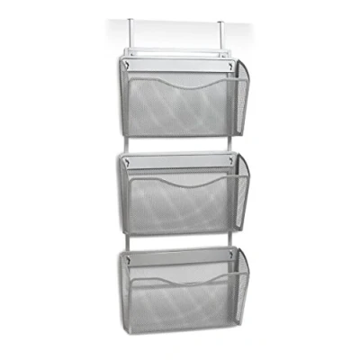 Afbeelding van Zeller Present Lectuurstandaard Mesh Tijdschriftenhouder voor wand / deur