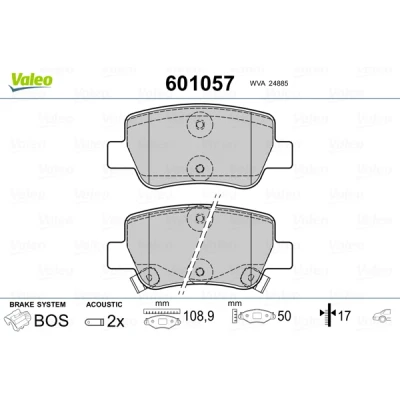 Afbeelding van Valeo Remblokset 601057