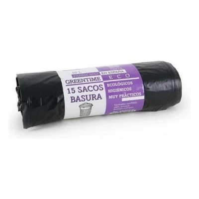 Afbeelding van Vuilniszakken eco Green Time Greentime 50 L (35 Stuks)