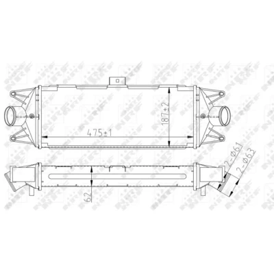 Afbeelding van Intercooler, inlaatluchtkoeler NRF 30879