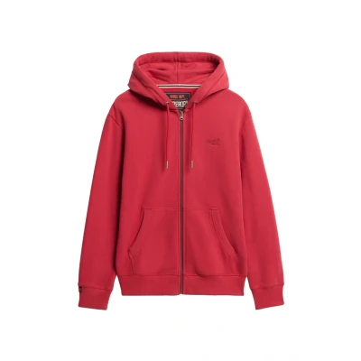 Afbeelding van Superdry Sweater met rits, Heren, Maat: XL, Prep red