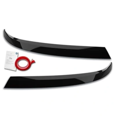 Afbeelding van Koplampspoilers compatibel met Volkswagen Transporter T6.1 2021 (ABS Glanzend Zwart)