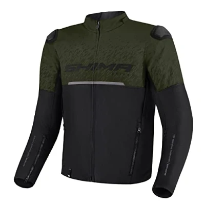 Afbeelding van SHIMA DRIFT Motorjack voor heren Lichtgewicht ademend zomer mesh stad bikerjack met CE rug schouder elleboog pantserpads breedte aanpassing (Khaki, M)