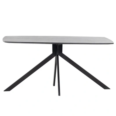 Afbeelding van Giga Meubel Eettafel Deens Ovaal Zwart 200cm Batti