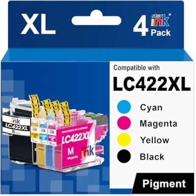 Afbeelding van starink LC422XL inktcartridge compatibel met Brother LC422 voor MFC J5340DW J5345DW J5740DW J6540DW J6940DW (4 stuks)