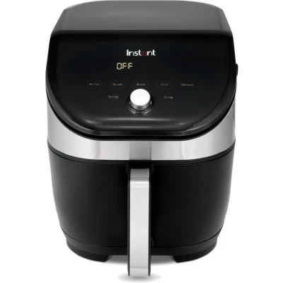 Afbeelding van Instant Vortex Slim 5,7L Luxe Airfryer (RVS) 20% smaller superstil met QuickMark verlengde mand anti aanbaklaag vaatwasmachinebestendig Even Crisp™ technologie