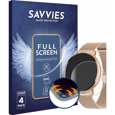 Afbeelding van Savvies Screenprotector voor Hasakei S53 1.39&quot; Folie Beschermfolie transparant volledig dekking (4 Stuks)