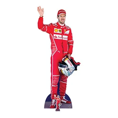 Afbeelding van Star Cutouts Ltd Sebastian Vettel Rood, Karton, Multi Colour, 183 x 77 cm
