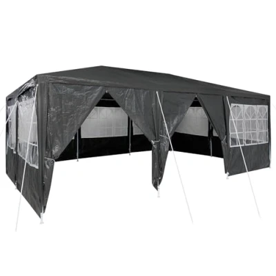 Afbeelding van vidaXL Feesttent met 10 Zijwanden in Antraciet 6x4 m PE