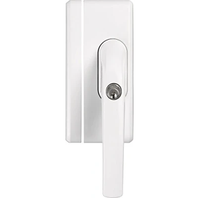 Afbeelding van ABUS Vensterbeveiliging FO400N AL0145 raamslot met drukcilinder, gelijksluitend veiligheidsniveau 10 37158 wit