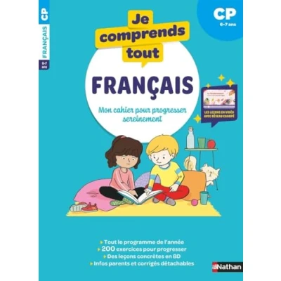 Afbeelding van Je comprends tout Français CP 200 exercices progressifs pour s&#039;entraîner et réussir Avec les leçons en vidéo de réseau Canopé comme à l&#039;école