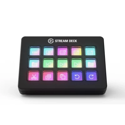 Afbeelding van Elgato Stream Deck Scissor Keys Workflowcontroller Met Aanpasbare Macrotoetsen Voor Obs, Twitch, Discord, Teams, Photoshop en Meer: Windows 10, Macos 13 of Later