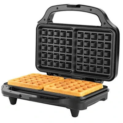 Afbeelding van Petra Waffle Maker XL Deep Fill niet klevende platen Cool Touch Temp Control 900 W.
