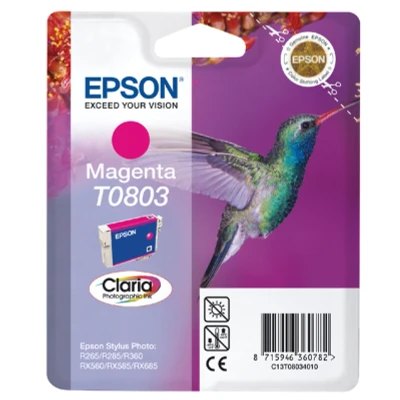 Afbeelding van Epson T0803 (C13T08034010) Inktcartridge Magenta