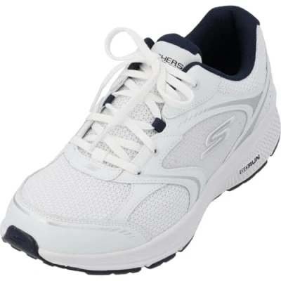 Afbeelding van Skechers Heren 220371 Wnv Sneaker, Wit en marine leer textiel, 42 EU