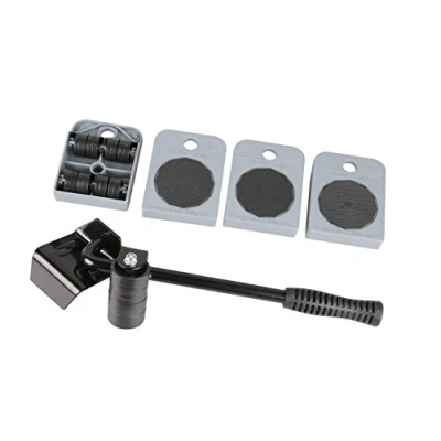 Afbeelding van Hilka Tools 77255505 toestelrollers, zwart/zilver, set van 5 stuks