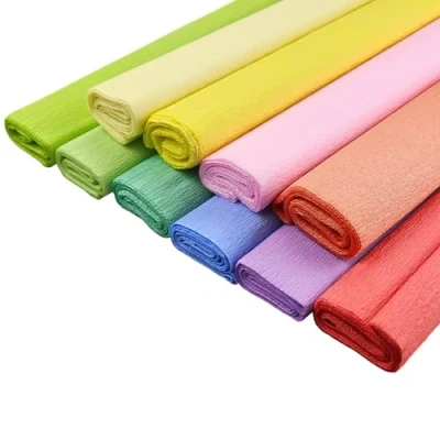 Afbeelding van Netuno 10 rollen crêpepapier, pastelkleuren, verschillende knutselpapier, kleurrijk gemengd, knutselcrêpepapier, decoratief, om te knutselen, decoreren