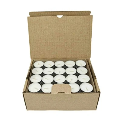 Afbeelding van Ongeparfumeerde natuurlijke theelichtjes gemaakt van koolzaadwas met een brandtijd 4 of 8 uur Candlelites Paraffinevrij in recyclebaar aluminium bekertje Plasticvrij