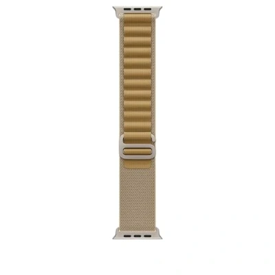 Afbeelding van Apple Watch Strap 49mm Natural Titanium Finish Tan Alpine Loop M (145 190mm)