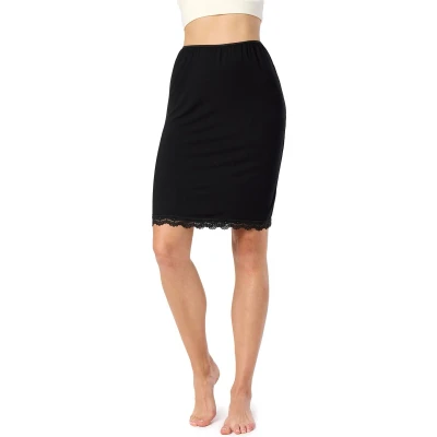 Afbeelding van Bellivalini BLV BLV50 176 UW Dames Onderrok kort elastisch licht Viscose Zwart 3XL