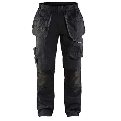Afbeelding van Blaklader Service werkbroek met stretch en spijkerzakken 1496 1330 Zwart/Donkergrijs D88
