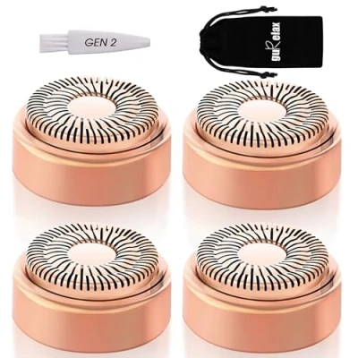 Afbeelding van Vrouwen Gezichtshaar Remover Vervanging Heads Volgende Generatie Toepassen op Flawless Finishing Touch Facial Epilator, Pijnloze Hypo Allergene Blades voor Lady Shaver