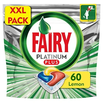 Afbeelding van Fairy Platinum Plus Lemon Vaatwasser Tabletten, Pack van 60