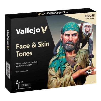 Afbeelding van Vallejo 70258 Model Color Gezichts en huidtinten Kleuren Acryl set 16x18ml Verf