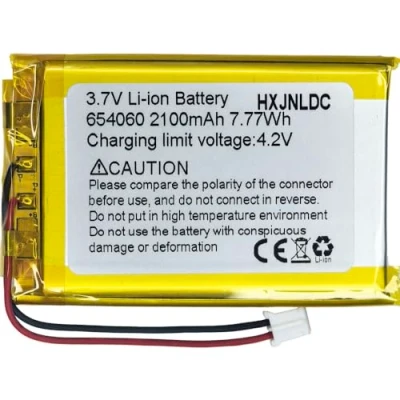 Afbeelding van DC 3.7V 2100mAh 654060 (704060) Oplaadbare Lithium Polymer Vervanging Batterij voor DIY 3.7 5V Elektronisch Product, Mobiele Energieopslag Voeding.