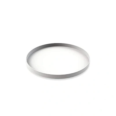 Afbeelding van Cooee Design Dienblad Circle van roestvrij staal in de kleur wit, afmetingen: 30cm x 2cm, HI 012 WH