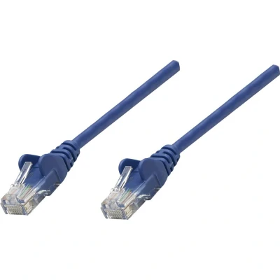 Afbeelding van Intellinet 730464 Netwerkkabel, Cat6, UTP, RJ45 Mannelijk/RJ45 Mannelijk, 20,0 m (71,3 m), Blauw