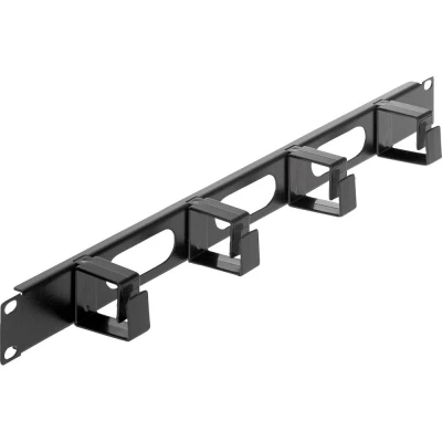Afbeelding van Intellinet Kabelbeheer voor 48,3 cm 19&quot; kasten 1 HE 4 kleine kunststof ringen zwart 711050