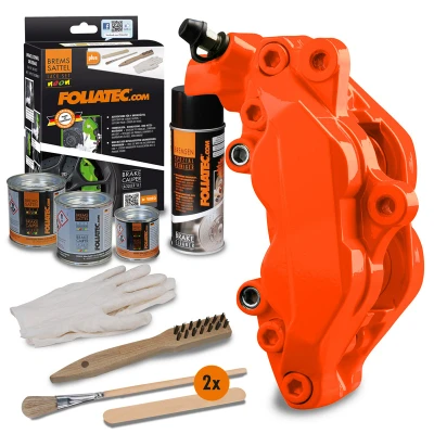 Afbeelding van Foliatec Remklauwlakset NEON oranje 4 Componenten