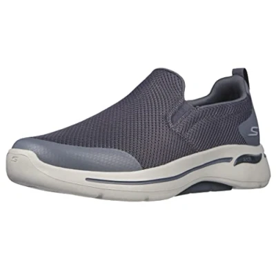 Afbeelding van Skechers Heren Go Walk Arch Fit Togpath Sneaker, Houtskool Oranje, 47.5 EU