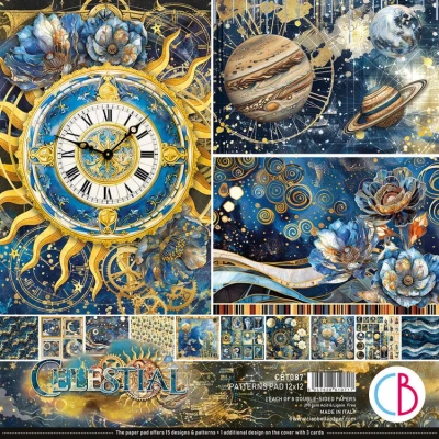 Afbeelding van Ciao Bella Celestial 12x12 Inch Patterns Pad (8pcs) (CBT087)