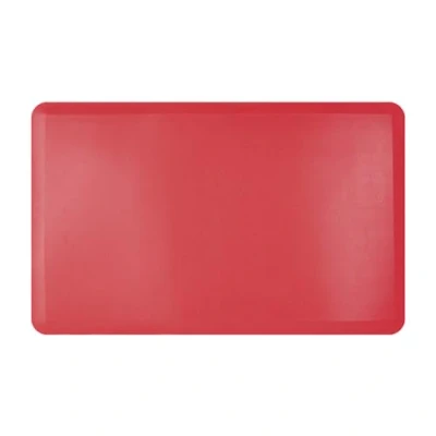 Afbeelding van Art3d Anti vermoeidheidsmat 1,2cm gewatteerde keukenmatten antislip schuimcomfort kussen voor sta bureau, kantoor of garagevloer 44 x 71 cm rood