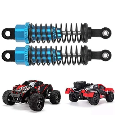 Afbeelding van RC Auto Stoßdämpfer, 2 Stk. 1/16 Metall 70mm Blau