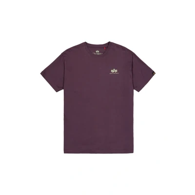 Afbeelding van Alpha Industries Small LOGO Tshirt basic, Heren, Maat: 2XL, Plum