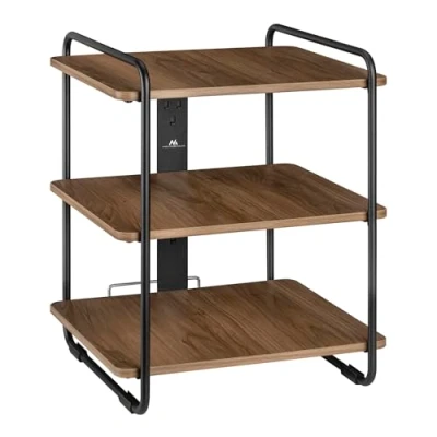 Afbeelding van Maclean Boekenkast Kast Stijlvolle 3 plankenkast 90kg max, 454x400x496mm, MC 978