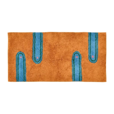 Afbeelding van Vloerkleed Villa Collection Styles Amber Blue Green Rose 70 x 140 cm
