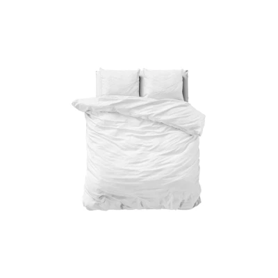 Afbeelding van Dekbedovertrek Satin Point Tweepersoons (200x200 cm) Wit Microvezel Dessin: Patroon Zensation Dekbed Discounter.nl