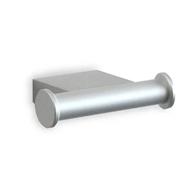 Afbeelding van TATAY dubbele kapstokhaak van Colección Ice, gemaakt mat aluminium, modern, elegant design. Bevestigingssysteem met schroeven