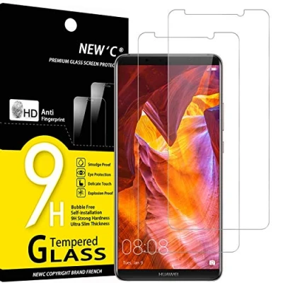 Afbeelding van NEW&#039;C 2 Stuks, Screen Protector voor Huawei Mate 10 Pro, Gehard Glass Schermbeschermer Film 0.33 mm ultra transparant, resistent