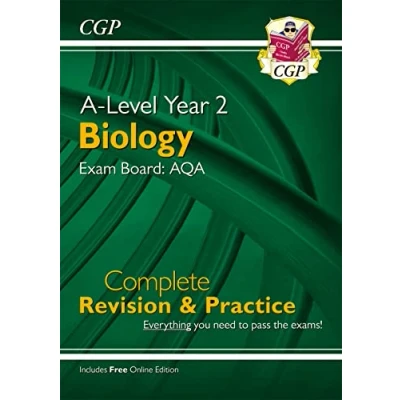 Afbeelding van A Level Biology: AQA Year 2 Complete Revision &amp; Practice with Online Edition