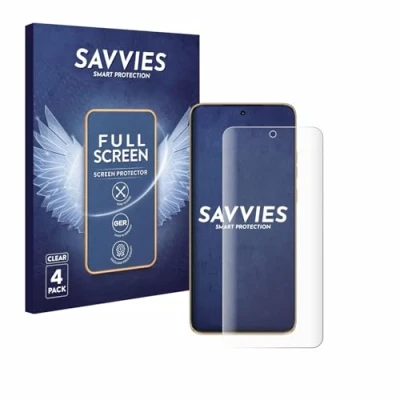 Afbeelding van Savvies Screenprotector voor Motorola Edge 50 Neo Folie Beschermfolie transparant volledig dekking (4 Stuks)