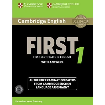 Afbeelding van Cambridge English First 1 for Revised Exam from 2015 Student&#039;s Book Pack (Student&#039;s with Answers and Audio CDs (2)): Authentic Examination Papers ... Language Assessment: Vol.