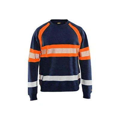 Afbeelding van Blaklader Sweater High Vis 3359 1158 Marineblauw/Oranje 4XL